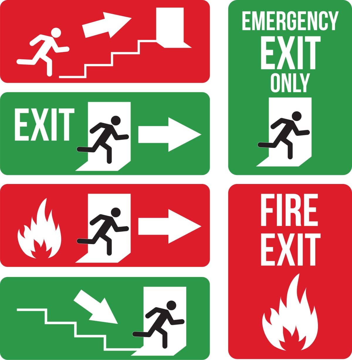 Optimal Locations for Installing Emergency Exit Signs